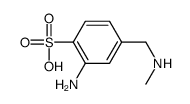 2-amino-4-(methylaminomethyl)benzenesulfonic acid Structure