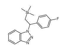 1-(1-(4-fluorophenyl)-2-(trimethylsilyl)ethyl)-1H-benzo[d][1,2,3]triazole结构式