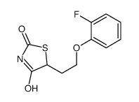 5-[2-(2-fluorophenoxy)ethyl]-1,3-thiazolidine-2,4-dione结构式