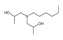 1-[hexyl(2-hydroxypropyl)amino]propan-2-ol Structure