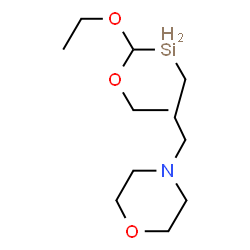 4-[3-[Diethoxy(methyl)silyl]propyl]morpholine structure