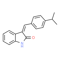 3-(4-isopropylbenzylidene)indolin-2-one结构式