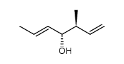 (3S,4R,E)-3-methylhepta-1,5-dien-4-ol Structure