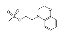 2-(2,3-dihydro-1,4-benzoxazin-4-yl)ethyl methanesulfonate Structure