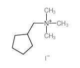 cyclopentylmethyl-trimethyl-azanium结构式