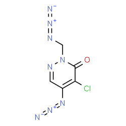 3(2H)-Pyridazinone,5-azido-2-(azidomethyl)-4-chloro-结构式
