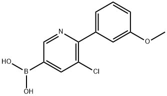 5-Chloro-6-(3-methoxyphenyl)pyridine-3-boronic acid图片