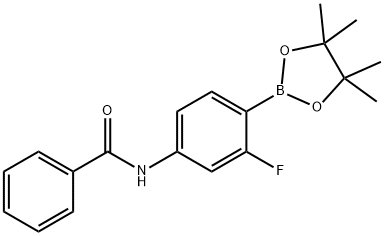 N-[3-fluoro-4-(4,4,5,5-tetramethyl-1,3,2-dioxaborolan-2-yl)phenyl]benzamide Structure