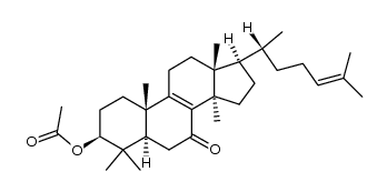 3β-Hydroxy-5α-lanosta-8,24-dien-7-on-3-acetat Structure