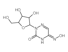1,2,4-Triazine-3,5(2H,4H)-dione,2-b-D-ribofuranosyl-, 5-oxime (9CI)结构式