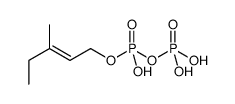 3-methylpent-2-en-1-yl trihydrogen diphosphate Structure