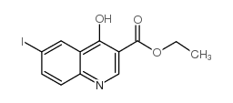 4-hydroxy-6-iodoquinoline-3-carboxylic acid ethyl ester structure