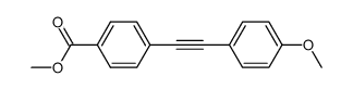 4-(4-Methoxy-phenylethynyl)-benzoic acid Methyl ester Structure