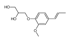 3-(2-methoxy-4-propenyl-phenoxy)-propane-1,2-diol结构式