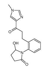 5-Hydroxy-1-[2-[3-(1-methyl-1H-imidazol-4-yl)-3-oxopropyl]phenyl]pyrrolidin-2-one结构式
