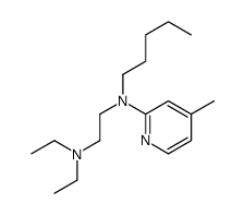 N-[2-(Diethylamino)ethyl]-N-pentyl-4-methyl-2-pyridinamine结构式