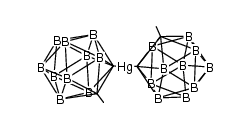 1-(Hg-o-CB10H10CCH3)-2-(CH3)-1.2-C2B10H10结构式