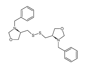 (R,R)-bis<(3-benzyloxazolan-4-yl)methane>disulfide Structure