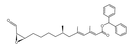 Diphenylmethyl (2E,4E,7R,12R,13R)-12,13-epoxy-14-oxo-3,5,7-trimethyltetradeca-2,4-dienoate Structure