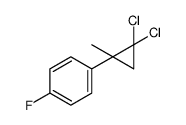 1-(2,2-dichloro-1-methylcyclopropyl)-4-fluorobenzene structure