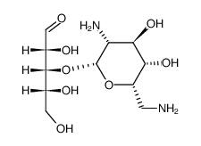 O3-(2,6-diamino-2,6-dideoxy-β-L-idopyranosyl)-D-ribose Structure