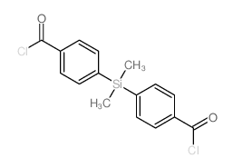 Benzoyl chloride,4,4'-(dimethylsilylene)bis-结构式
