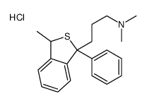 dimethyl-[3-(3-methyl-1-phenyl-3H-2-benzothiophen-1-yl)propyl]azanium,chloride Structure