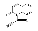 4H-Imidazo[4,5,1-ij]quinoline-2-carbonitrile,4-oxo-(9CI) Structure