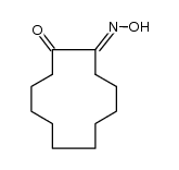 (E)-2-hydroxyiminocyclododecanone Structure