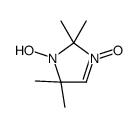 1-Hydroxy-2,2,5,5-tetramethyl-3-imidazoline-3-oxide.结构式
