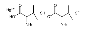 bis[(2-amino-3-methyl-3-sulfanylbutanoyl)oxy]mercury结构式