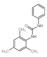 Urea,N-phenyl-N'-(2,4,6-trimethylphenyl)- Structure