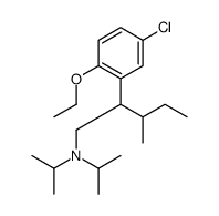beta-sec-Butyl-5-chloro-2-ethoxy-N,N-diisopropylphenethylamine结构式