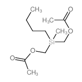 Methanol,(butylmethylsilylene)di-, diacetate (7CI,8CI) Structure