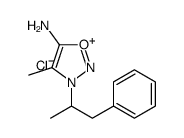 4-methyl-3-(1-phenylpropan-2-yl)oxadiazol-3-ium-5-amine,chloride结构式
