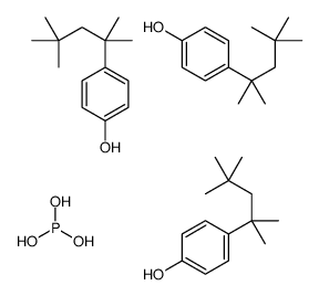 phosphorous acid,4-(2,4,4-trimethylpentan-2-yl)phenol Structure