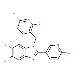 5,6-DICHLORO-2-(6-CHLORO-3-PYRIDINYL)-1-(2,4-DICHLOROBENZYL)-1H-1,3-BENZIMIDAZOLE picture