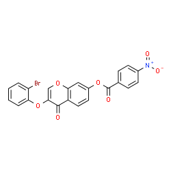 3-(2-Bromophenoxy)-4-oxo-4H-chromen-7-yl 4-nitrobenzoate结构式