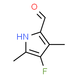 1H-Pyrrole-2-carboxaldehyde, 4-fluoro-3,5-dimethyl- (9CI)结构式