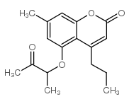 7-methyl-5-(3-oxobutan-2-yloxy)-4-propylchromen-2-one结构式