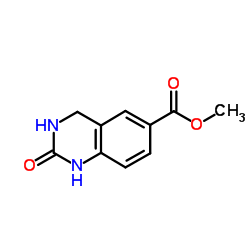 Methyl 2-oxo-1,2,3,4-tetrahydro-6-quinazolinecarboxylate结构式