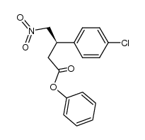 (R)-phenyl 3-(4-chlorophenyl)-4-nitrobutanoate Structure