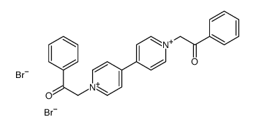 2-[4-(1-phenacylpyridin-1-ium-4-yl)pyridin-1-ium-1-yl]-1-phenylethanone,dibromide结构式