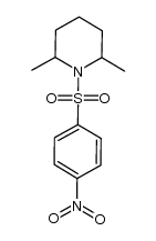 2,6-dimethyl-1-((4-nitrophenyl)sulfonyl)piperidine结构式