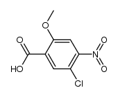 2-methoxy-4-nitro-5-chlorobenzoic acid结构式