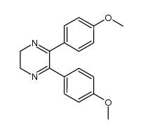 5,6-bis(4-methoxyphenyl)-2,3-dihydropyrazine Structure