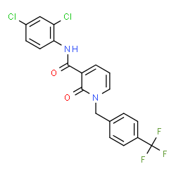 N-(2,4-Dichlorophenyl)-2-oxo-1-[4-(trifluoromethyl)benzyl]-1,2-dihydro-3-pyridinecarboxamide结构式