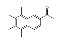 1-(5,6,7,8-tetramethylnaphthalen-2-yl)ethanone结构式