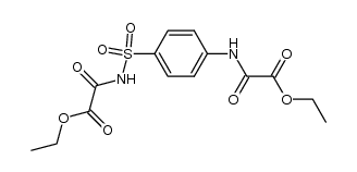 p-(N-Ethoxalylamino)benzenesulfonyloxamic acid ethyl ester结构式