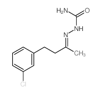 Hydrazinecarboxamide,2-[3-(3-chlorophenyl)-1-methylpropylidene]- Structure